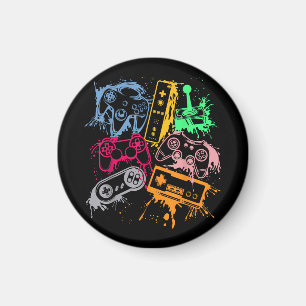 Videospielkonsole Controller Retro 80's 90's Arc Magnet