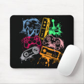Videospielkonsole Controller Retro 80's 90's Arc Mousepad (Mit Mouse)