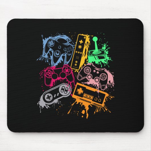 Videospielkonsole Controller Retro 80's 90's Arc Mousepad (Vorne)