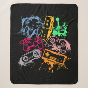 Videospielkonsole Controller Retro 80's 90's Arc Sherpadecke