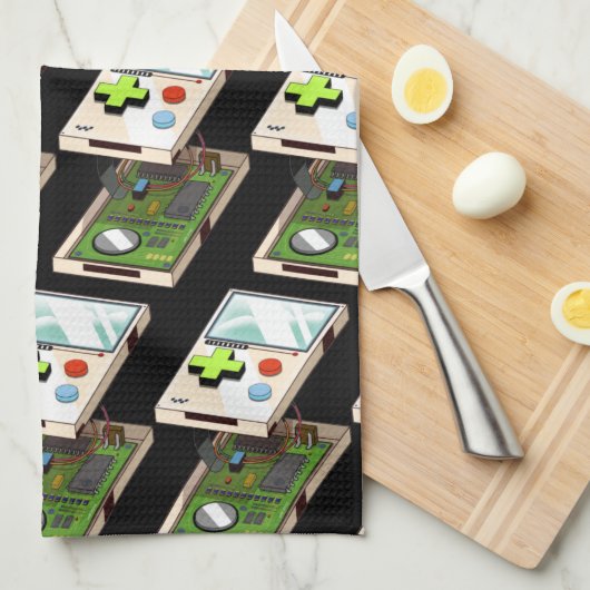 Videospielkonsole Geschirrtuch (Viertel Falte)