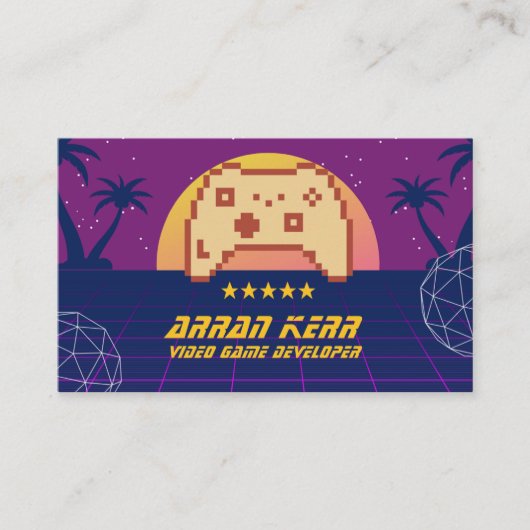 Videospielkonsole rückgängig machen visitenkarte (Vorderseite)