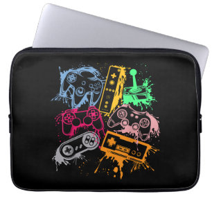 Videospielkonsolen-Controller Retro 80er 90er Arc Laptopschutzhülle