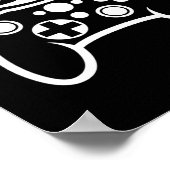 Videospielkörper von Controller Workout Spaß Gamer Poster (Ecke)