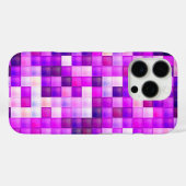 Videospielpixel rosa Quadrat Muster Case-Mate iPhone Hülle (Rückseite (Horizontal))
