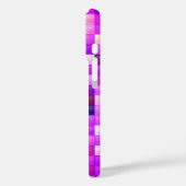 Videospielpixel rosa Quadrat Muster Case-Mate iPhone Hülle (Rückseite / Links)