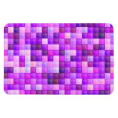 Videospielpixel rosa Quadrat Muster Magnet (Horizontal)