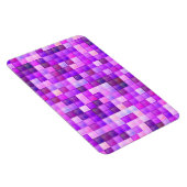 Videospielpixel rosa Quadrat Muster Magnet (Rechte Seite)
