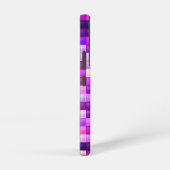 Videospielpixel rosa Quadrat Muster Samsung Galaxy Hülle (Rechte Seite)
