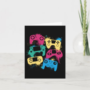 Videospielregler Grafisches T-Shirt für Gamerfarbe Karte
