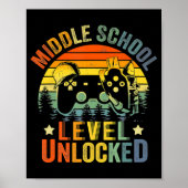 Videospielstufe Ungesperrte Mittelschule zurück zu Poster (Vorne)