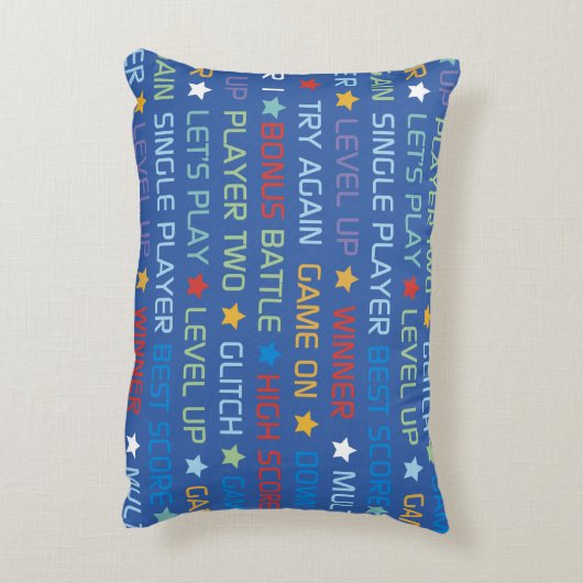 Videospielwörter Dekokissen (Rückseite(Vertikal))