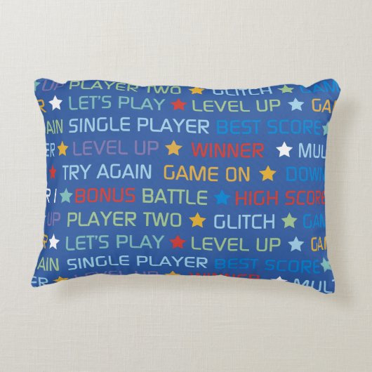 Videospielwörter Dekokissen (Rückseite)