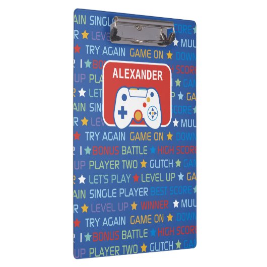 Videospielwörter Klemmbrett (Rechts)