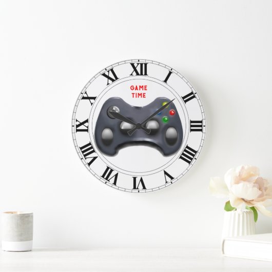 Videospielzeit Große Wanduhr (Zuhause)