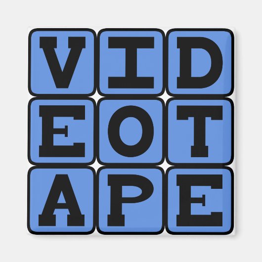 Videotape, VHS-Band Magnet (Vorne)