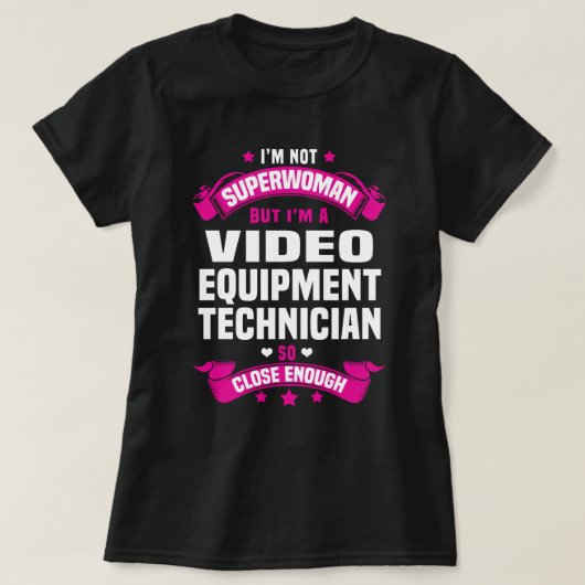 Videotechniker T-Shirt (Design vorne)