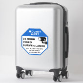Videoüberwachungszeichen, CCTV-Sicherheit für Unte Aufkleber (Koffer)