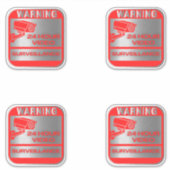 Videoüberwachungszeichen, Warnung Aufkleber (Vorderseite)