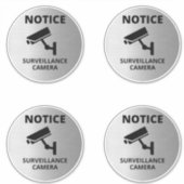 Videoüberwachungszeichen, Warnung Aufkleber (Vorderseite)