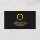Videowiedergabe Schwarz-Granit-Audioingenieur Visitenkarte (Rückseite)