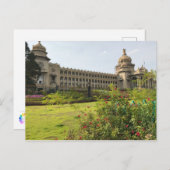 Vidhana Soudha, Bengaluru, Karnataka, Indien Postkarte (Vorne/Hinten)