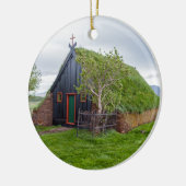 Vidimyri Turf Kirche im Norden Islands Keramik Ornament (Links)