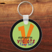 Vidiots-V-Logo-Schlüsselanhänger Schlüsselanhänger (Vorderseite)