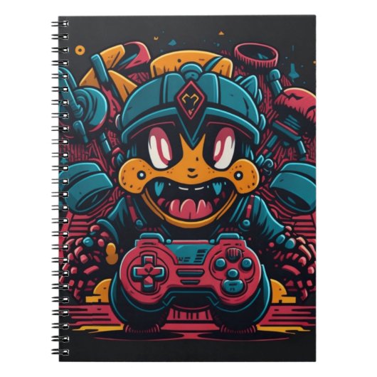 Vidoe Game Character Notebook Notizblock (Vorderseite)