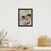 Vie Parisenne Art Deco "Penelope" Poster (Küche)