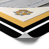 Vie Parisenne Art Deco "Penelope" Poster (Ecke)