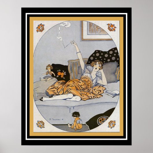 Vie Parisenne Art Deco "Penelope" Poster (Vorne)