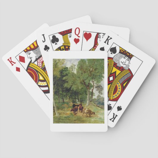 Vieh auf einem Devonshire Weg Spielkarten (Rückseite)