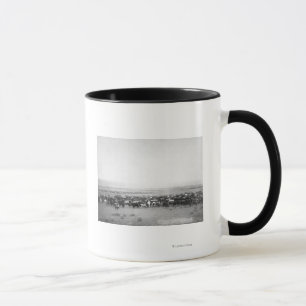 Vieh, das in South- Dakotaphotographie in Herden Tasse