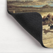 Vieh, das nahe Marseille, 1853 in Herden lebt (Öl Mousepad (Ecke)