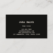 Vieh, das Rindfleisch-Ranch-Visitenkarten Visitenkarte (Rückseite)