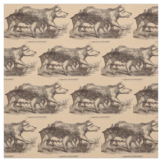 Vieh-Druckschweine des 19. Jahrhunderts Stoff (Muster)