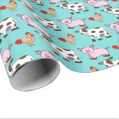 Vieh Geschenkpapier (Rolleneckpunkt)