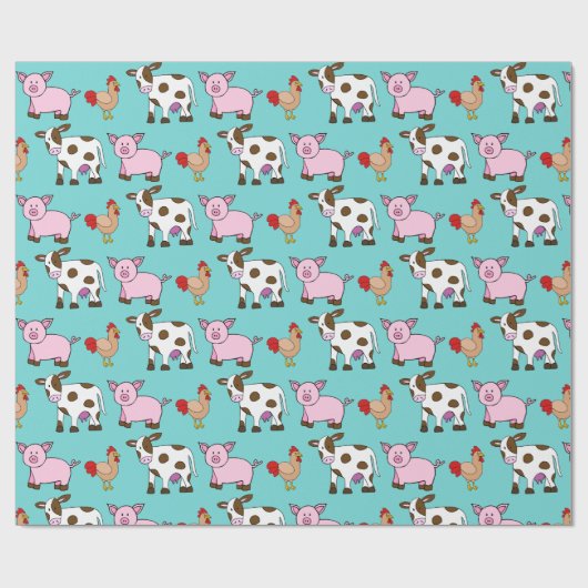 Vieh Geschenkpapier (Flach)