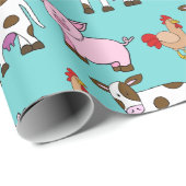 Vieh Geschenkpapier (Rolleneckpunkt)