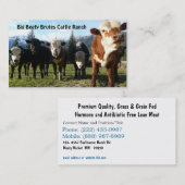 Vieh-Herde auf Land-Bauernhof Visitenkarte (Vorne/Hinten)