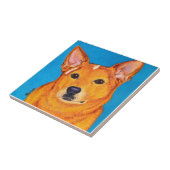 Vieh-Hundefliese - "Rot " Fliese (Seite)