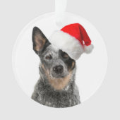 Vieh-Hundeweihnachtsverzierung Ornament (Vorderseite)