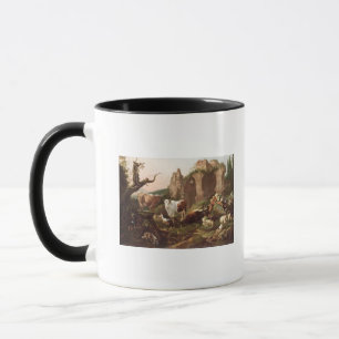 Vieh in einer Landschaft, 1685 Tasse
