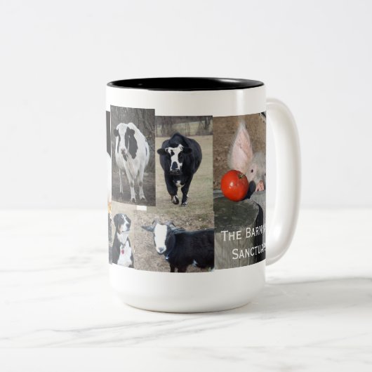 Vieh-Kaffee-Tasse Zweifarbige Tasse (VorderseiteRechts)