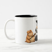 Vieh-Krug-Band-Tasse Zweifarbige Tasse (Links)