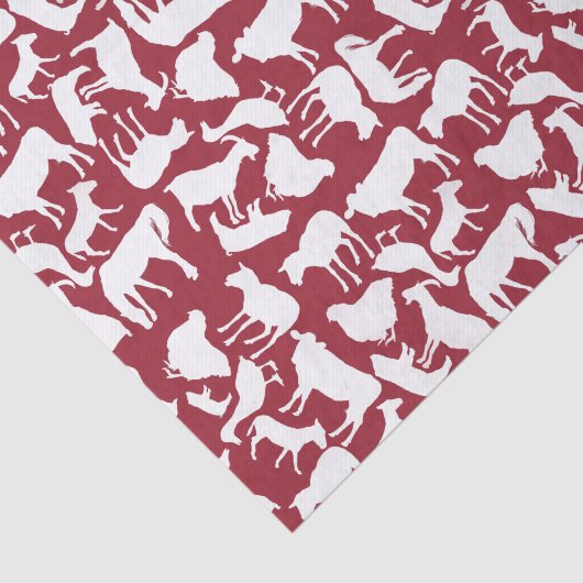 Vieh-Muster Seidenpapier (Ausschnitt)