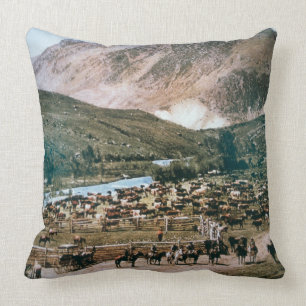 Vieh-Ranch, Colorado, 1899 (Foto) Kissen