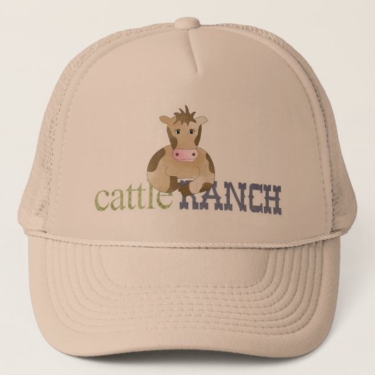 Vieh-Ranch Truckerkappe (Vorderseite)