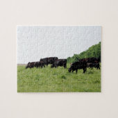 Vieh schwarzes Angus Puzzle (Horizontal)